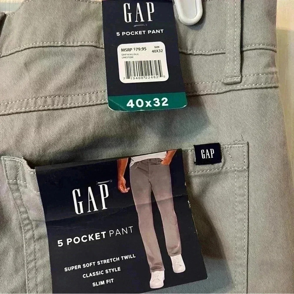GAP - Men’s 5 Pocket Pant Super Soft Stretch - Size 40-32 NWT - Picture 3 of 6